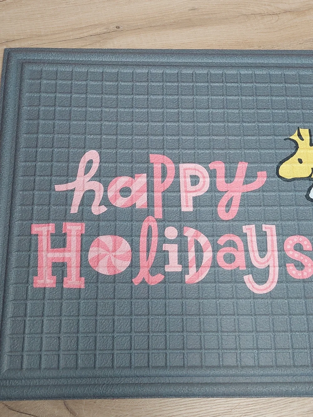 Peanuts Holiday Doormat - Snoopy, Happy Holidays. 🧑🏼‍🎄